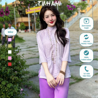 Đồ lam pháp phục đi lễ TINH NHI nhẹ nhàng thanh lịch PP162