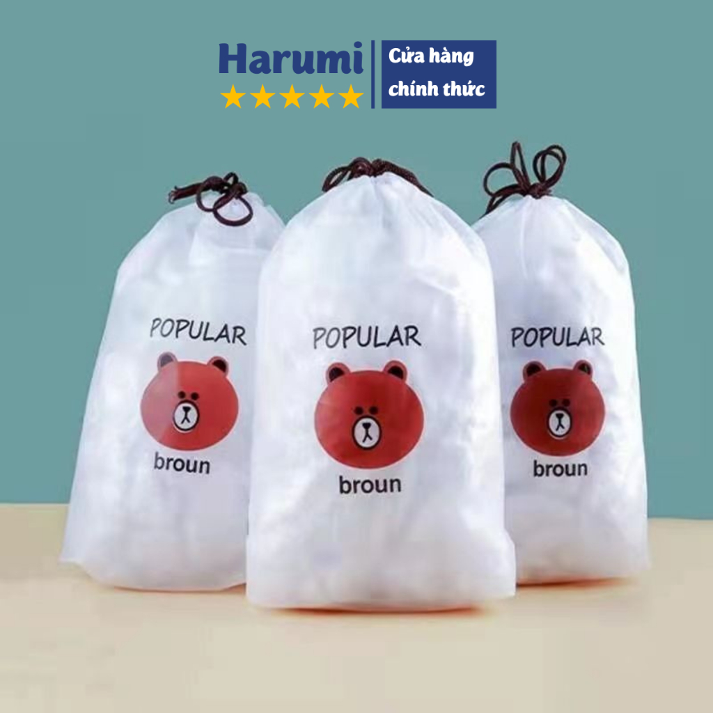 Màng Bọc Thực Phẩm Gấu PE, Màng Bọc Thực Phẩm Chun Co Dãn Siêu Dai Kèm Túi Gấu, Màng Bọc Gấu, Màng Bọc PE