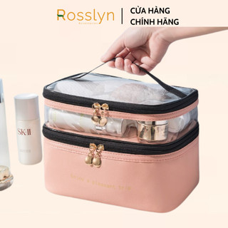 Túi đựng mỹ phẩm du lịch 2 tầng Rosslyn Accessory dung tích lớn chống thấm nước DC82