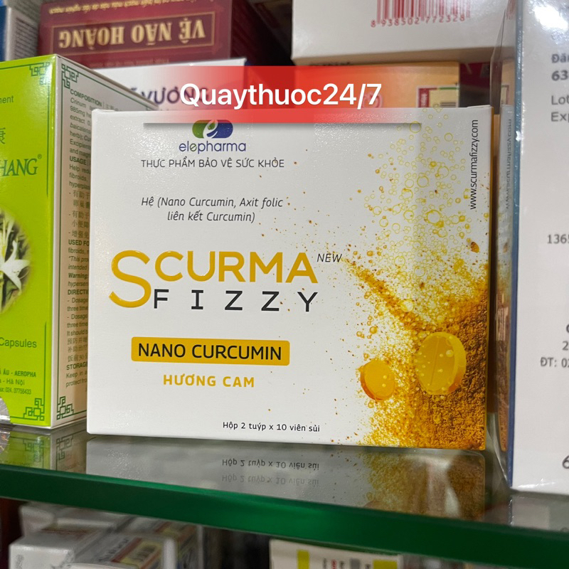 SCURMA FIZZY VIÊN SỦI NGHỆ HỖ TRỢ SỨC KHOẺ ( 20 viên sủi )