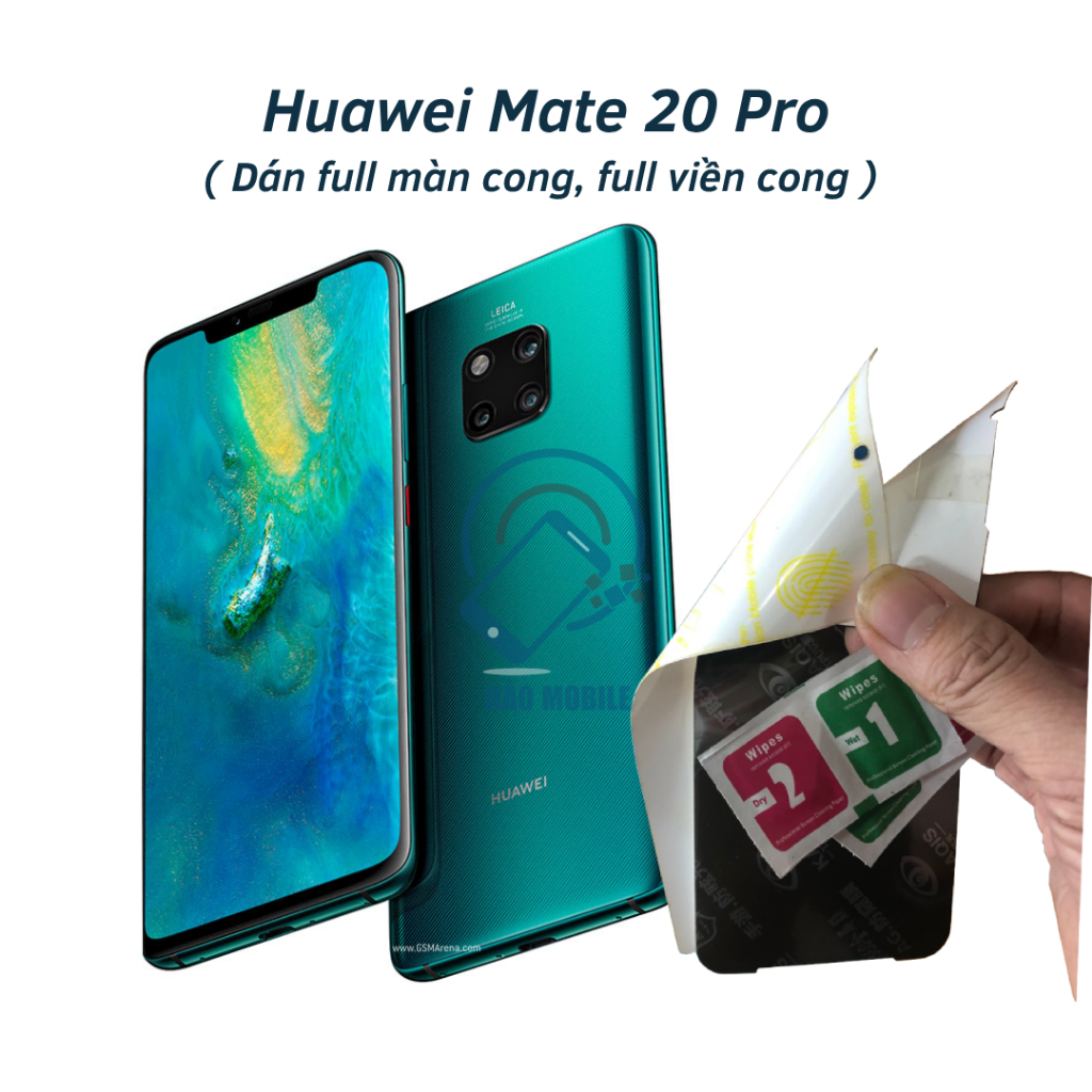 Dán PPF cho Huawei Mate 20 Pro ( trong suốt và chống nhìn trộm ) dán full màn cong