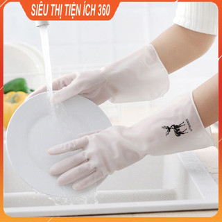 Găng tay rửa bát cao su siêu bền, siêu dai