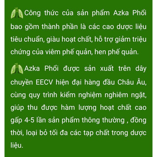 AZKA Phổi 20 ống/hộp Date T5/2027