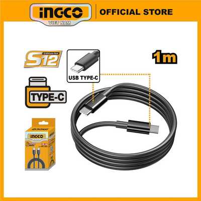 Dây cáp sạc type C sang type C INGCO IUCC02 (dùng cho củ sạc đầu typec)