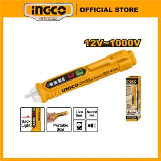 Bút dò điện bút thử điện đa năng có báo tín hiệu bằng âm thanh đèn LED thông minh INGCO VD100026