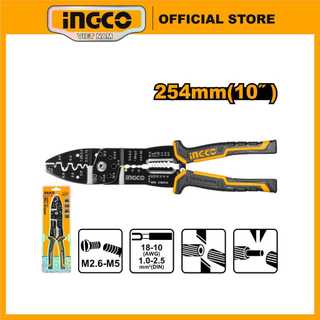 Kìm tuốt dây điện, bấm cos đa năng ingco hwsp101 254mm