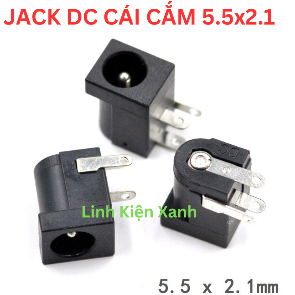 Chân jack sạc DC cái 5.5*2.1 DC005 (combo 10 cái)