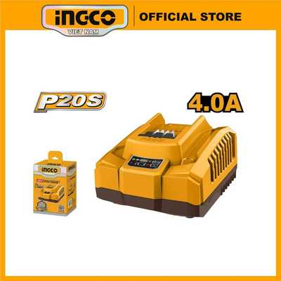 Đế sạc nhanh INGCO FCLI20411 pin 20V sạc thông minh 105W, 4A
