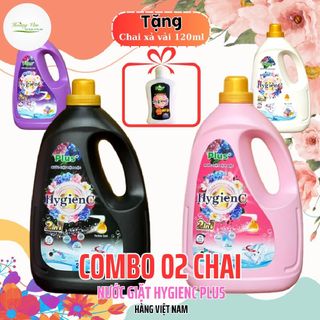  04 Kg nước giặt HyGienC Plus hương nước hoa Hàng VN - Tặng kèm chai xả vải 120ml