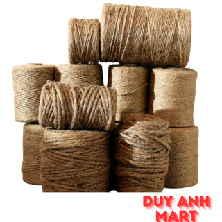 Dây thừng trang trí 1mm 1.5mm, 2mm, 3mm, 4mm dây đay, dây gai, dây bố, dùng gói quà, decor, diy