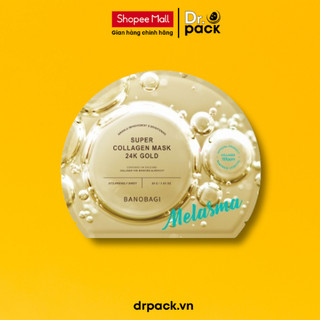  Mặt nạ hỗ trợ làm đều màu da BANOBAGI Super Collagen 24K Gold 30gr