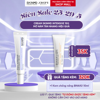 Kem giảm sạm nám và phục hồi làn da mỏng yếu nhạy cảm Skinmd Pure Whitenol Cream Intensive 15ml