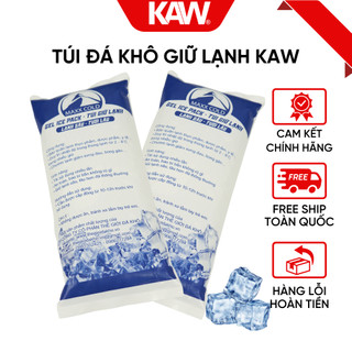 Combo 2 túi đá khô kaw, sử dụng làm mát cùng áo điều hòa, bảo quản thực phẩm