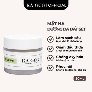 Mặt nạ đất sét DETOX MASK giúp thải độc tố cho da, mờ thâm và làm sạch lỗ chân lông 50ML KA GCG