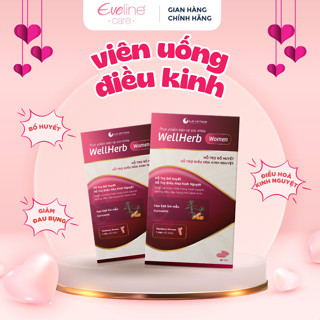 Viên uống WellHerb Hỗ Trợ Bổ Huyết Điều Hòa Chu Kỳ kinh Nguyệt Giảm Đau Bụng