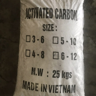1 bao 25kg than gáo dừa lọc nước giá sỉ