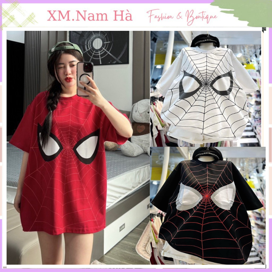 Áo phông người nhện nam nữ siêu ngầu, áo thun chất cotton co giãn from rộng unisex