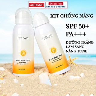 Xịt chống nắng ANHANH - SPF50 PA+++ chống tia cực tím cho mặt và cơ thể Chống Nước, Không Trôi
