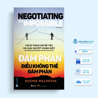 Sách Vanlangbooks - Đàm Phán Điều Không Thể Đàm Phán
