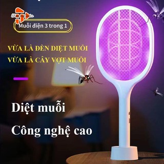 Vợt muỗi SHOPPING CENTER, Vợt điện bắt muỗi có đèn bắt muỗi sạc tích điện tự động, Vợt bắt muỗi để bàn tiện lợi