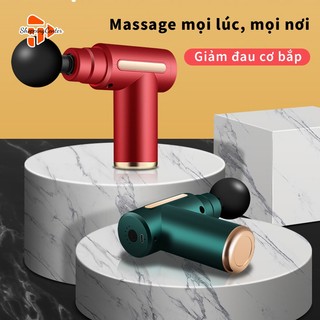 Máy massage cầm tay SHOPPING CENTER, Súng massage cầm tay công suất mạnh 6 cấp độ rung, Máy xoa bóp đánh bay đau nhức