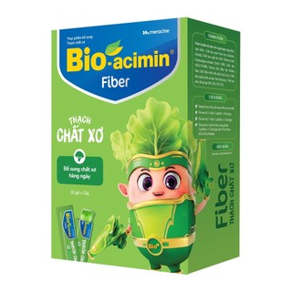 Thạch chất xơ bio-acimin fiber meracine - bổ sung chất xơ hòa tan, giúp giảm táo bón