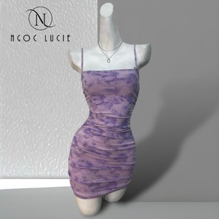D654 - Đầm Body Dây Nhún 2 Bên Sườn - Ngọc Lucie