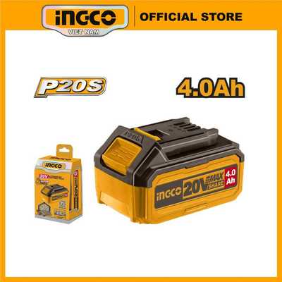 Pin 4Ah Li-ion 20V INGCO FBLI20021 mới dung lượng cao 4 Ah 10 Cell