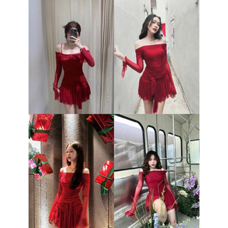 ĐẦM TRỄ VAI CỘT EO