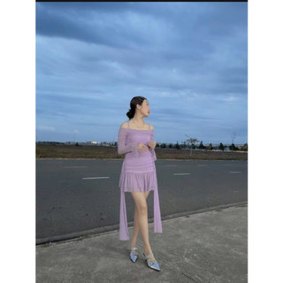 ĐẦM TRỄ VAI CỘT EO