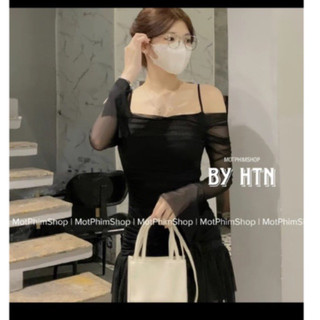ĐẦM TRỄ VAI CỘT EO