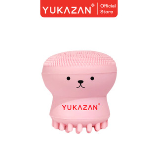 Cọ Rửa Mặt Yukazan Silicone Bạch Tuộc Hồng Nhạt