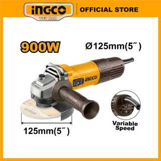 Máy mài góc 125mm INGCO cầm tay 900W AG900285 có điều tốc | không điều tốc AG90028 và AG110028 1100W M14 công tắc hông