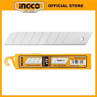 Bộ 10 lưỡi dao rọc giấy dao cắt giấy size 100x18mm INGCO HKNSB181