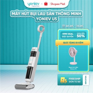 Máy hút bụi lau sàn thông minh YONIEV U5 - 2 chế độ hoạt động - Tự động làm sạch con lăn