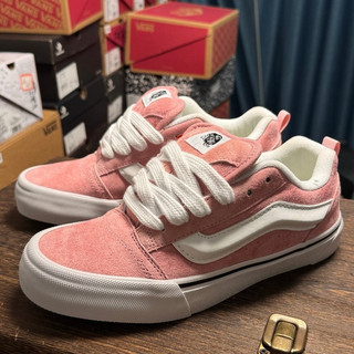 Giày thể thao cổ thấp da lộn màu hồng Vans Knu-Skool Giày Vans knu SKOOL hồng vans , Giày Vans knu skool "PINK"