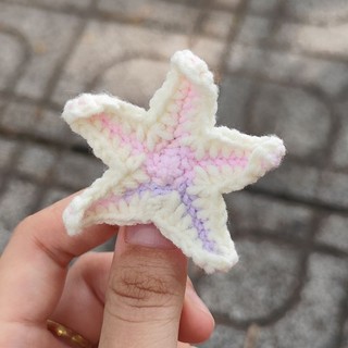Kẹp tóc sao biển bằng len handmade (ảnh thật shop chụp)