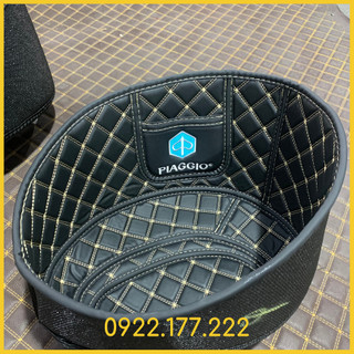Có logo piaggio, lót cốp da cho xe vespa sprint, vespa primavera, vespa lx, vespa gts, piaggio liberty, piaggio medley