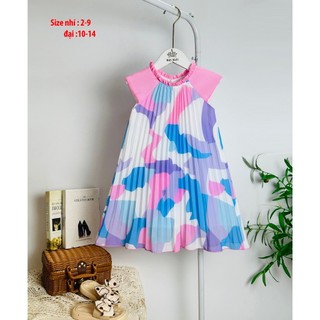 [NEW ARRIVAL][SIZE NHÍ+ĐẠI] ĐẦM DẬP LY  HOA ĐIỆU ĐÀ BÉ GÁI