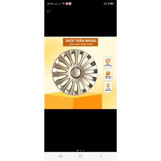 1 chiếc ốp lazang 14inch, ốp chục mâm lazang ô tô R14 - chính hãng mẫu đẹp chắc chắn