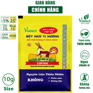 Gia vị ướp thịt Ngũ Vị Hương Vianco gói 10g Hiệu Con Nai các món chiên kho nướng gia vị nêm sẵn