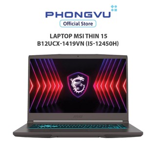 Laptop msi thin 15 b12ucx-1419vn - bảo hành 24 tháng