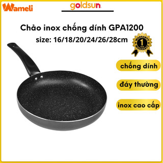 Chảo chống dính hợp kim nhôm cao cấp tay cầm nhựa cách nhiệt nhiều kích cỡ Goldsun GPA1200, không dùng cho bếp từ
