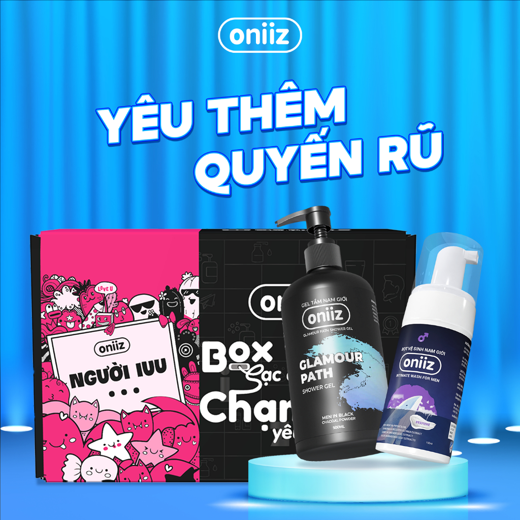 Quà Tặng Người IUU - Hương Quyến Rũ Oniiz | Sữa tắm hương nước hoa Men In Black 500ml, Bọt vệ sinh nam giới Perfume