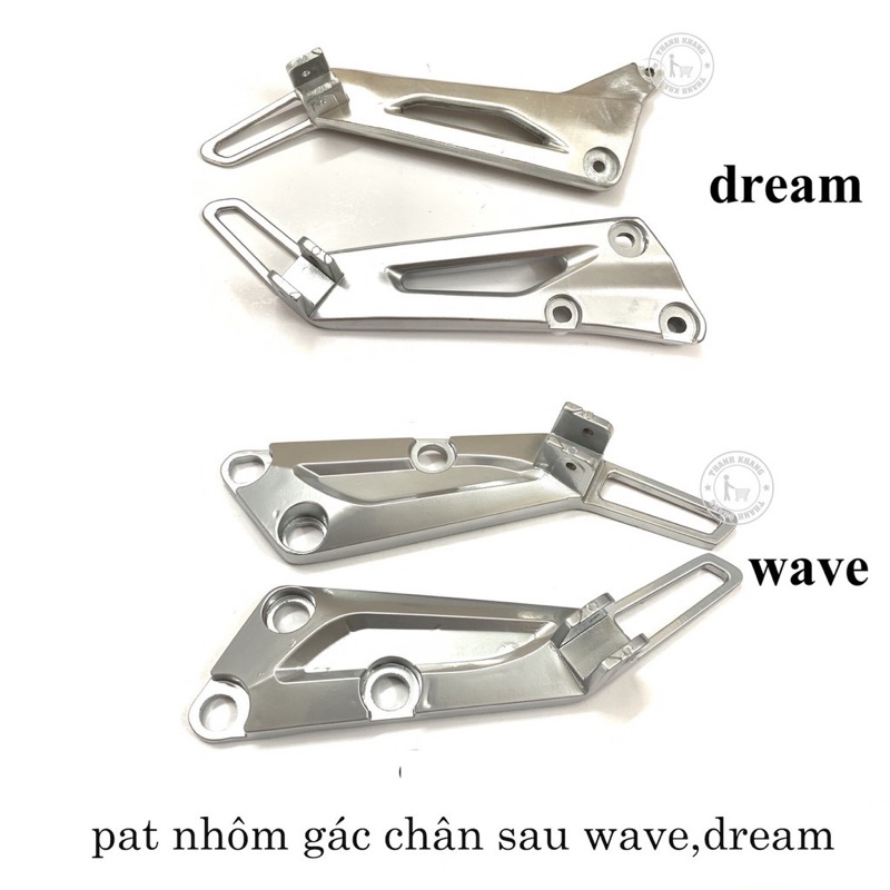 Gác chân sau (pát nhôm) dream wave 2004 dài.