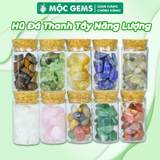 Đá Thanh Tẩy Mộc Gems Đựng Trong Hũ Thủy Tinh, Dùng Trang Trí Nhà Cửa, Chiêu Tài Lộc May Mắn