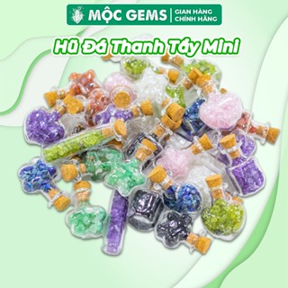 Hũ Đá Thanh Tẩy Mini Mộc Gems Nhiều Màu Sắc, Giúp Tăng May Mắn & Năng Lượng Tích Cực