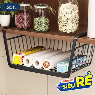 Khay Lưới Sắt Để Đồ Dưới Bàn Học, Gài Tủ Bếp TOAM - Kệ Khung Gài Siêu Gọn Gàng - Ngăn Kéo Size 33x23cm