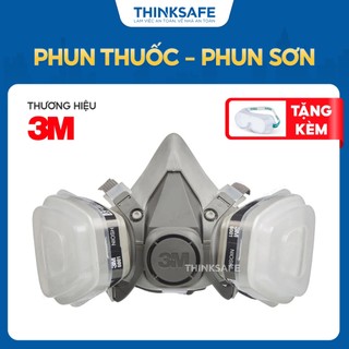 Mặt nạ phòng độc 3M 6200 phin lọc 6001 chống độc, lọc bụi mịn, phun sơn, lọc hóa chất, phun thuốc, mặt nạ 3m chính hãng