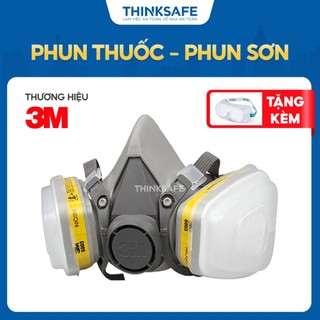 Mặt nạ phòng độc 3M 6200 / 6003 lọc hơi hữu cơ hơi vô cơ phun sơn phun thuốc Mặt nạ chính hãng 3M - THINKSAFE